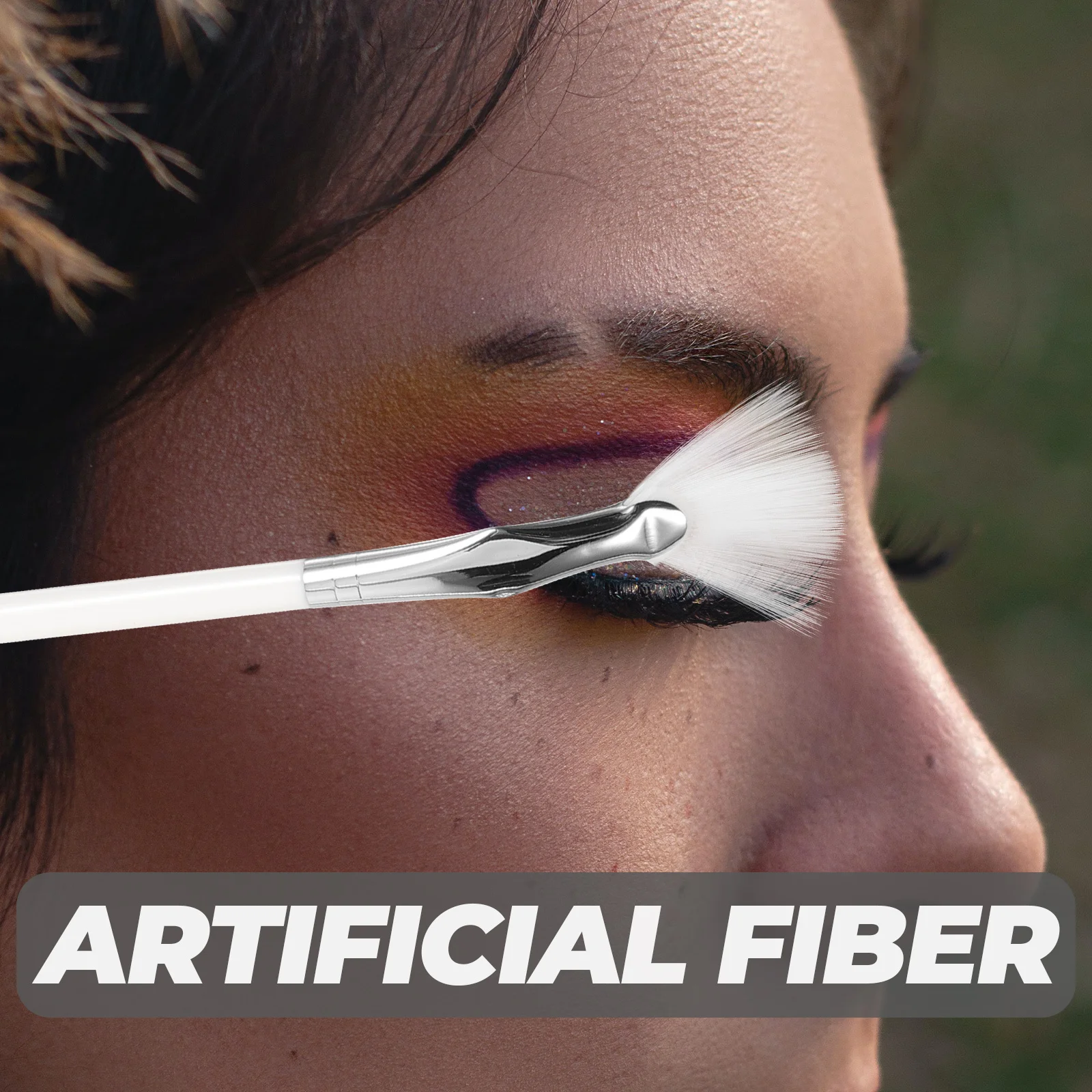 2 قطعة فرشاة الماسكارا على شكل مروحة لاش عصا الحاجب رمش منحني ماكياج قضيب المحمولة ماكياج ممارسة لوازم للهدايا #1