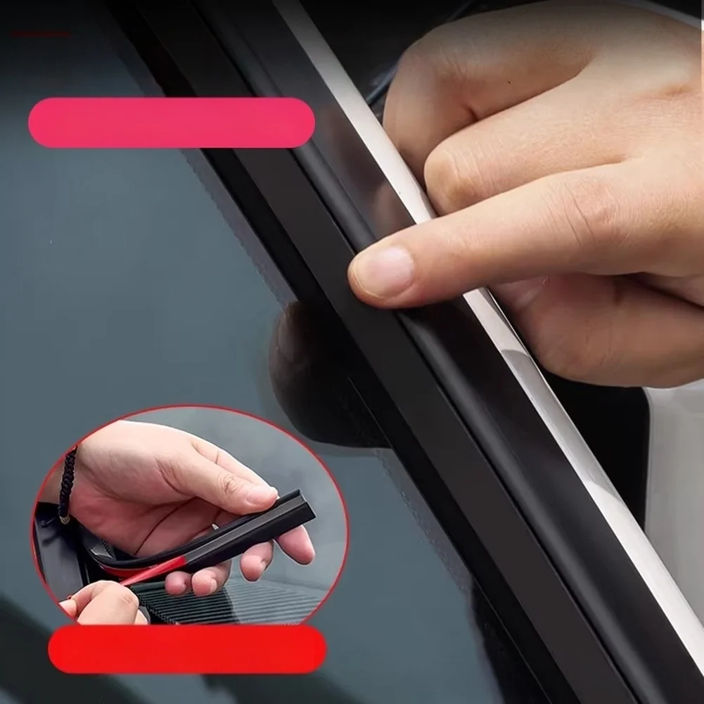 Wind Noise Reduction Seal Strip FOR Toyota For Land Cruiser LC300 A-Pillar Made from Rubber for Consistent Performance