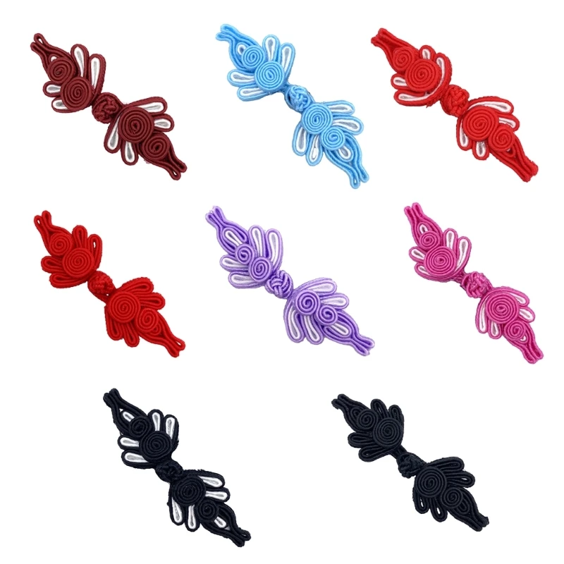 

MXMB Gourd&Flower Chinese Cheongsam Button Handmade Knot Fastener Closures for Sewing