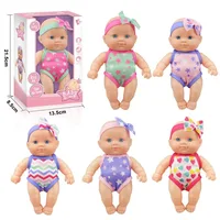 Mini Comfort Simulation Baby Dolsl Vinyl Doll, Realistic Silicone Soft Rubber Reborn Doll Toys Gift For Children Girls Newborn 2
