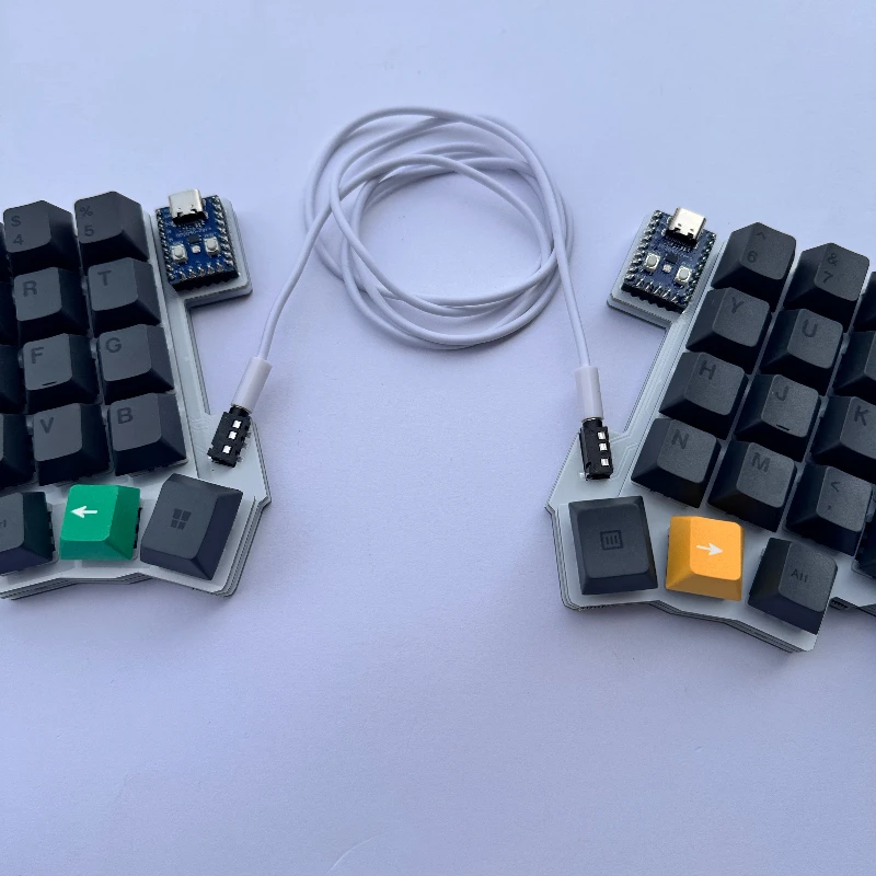 Silakka54 分割キーボード 有線 シングルモード QMK 分割キーボード