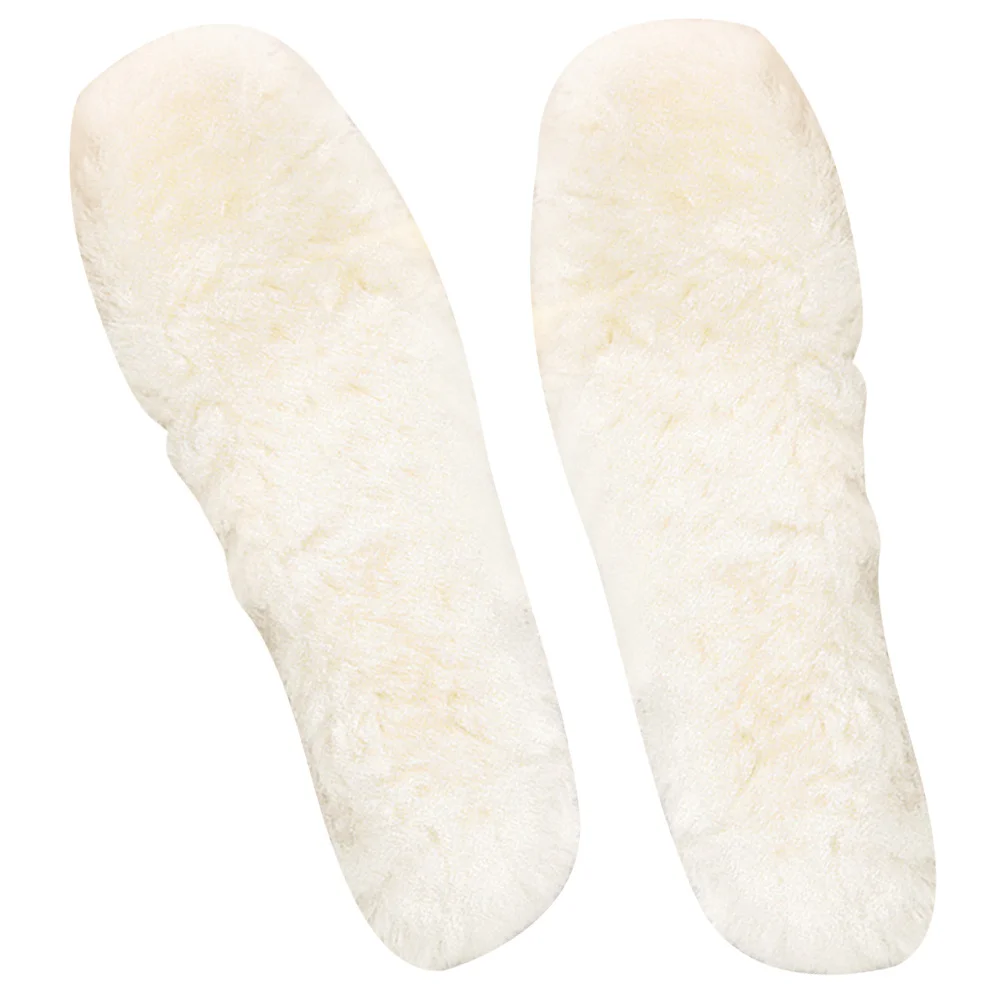1 par de palmilhas quentes de inverno, almofadas de sapato de lã espessada para botas, tênis, sola confortável absorvente de suor, inserções femininas e masculinas