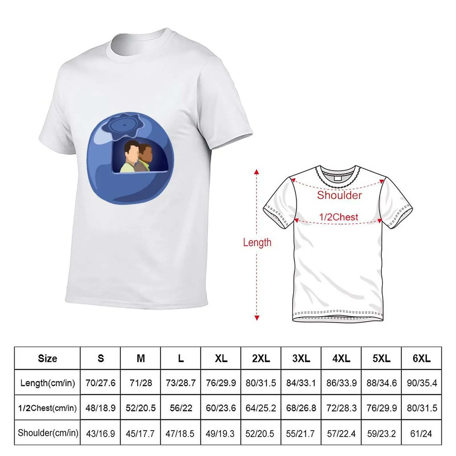 Psych TV- In The Blueberry T-Shirt Classic Graphic Short Sleeve Top