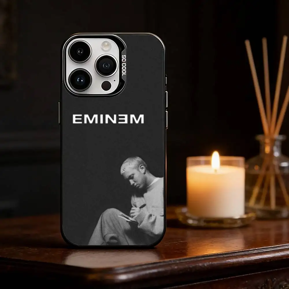 rapper E-Eminem Phone Case Color Silver Shell For IPhone 17 16 15 14 13 12 11 Pro Max Plus