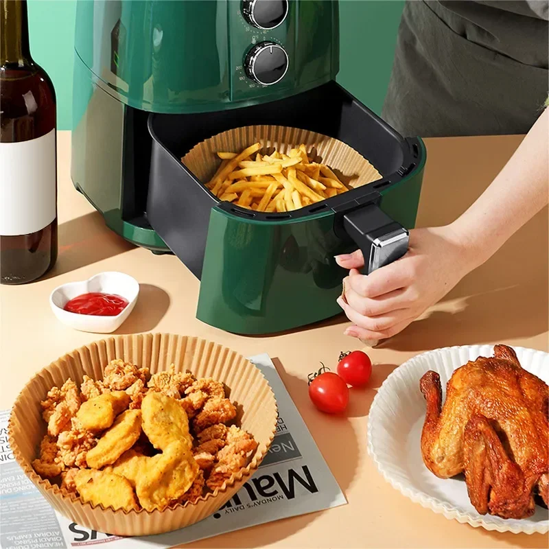 Trays Paper Air Oil-proof For Disposable Airfryer Baking Liner Cooking Fryer