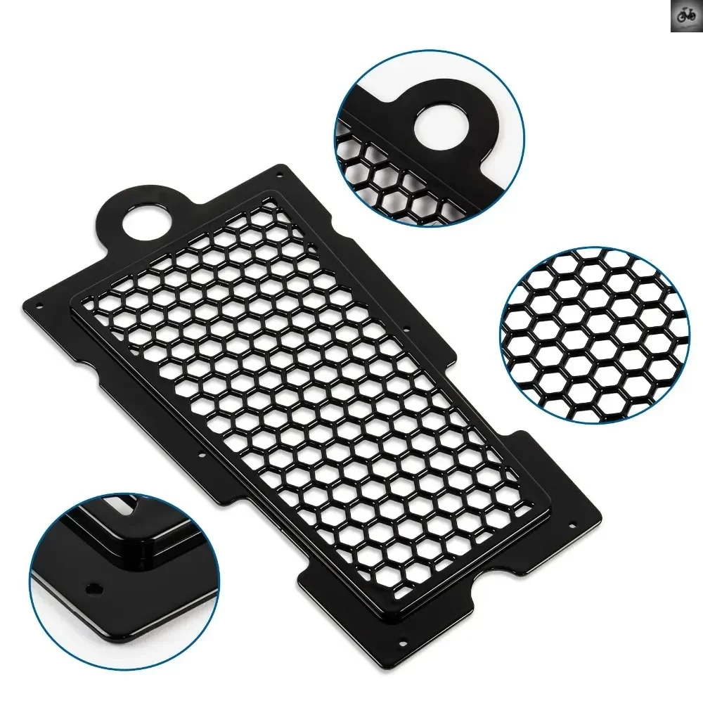 Motorcycle Mesh Oil Cooler Radiator Guard Protector Grill Cover For Harley Softail FAT BOY FLFB/S SOFTAIL DELUXE FLDE 2018-2024