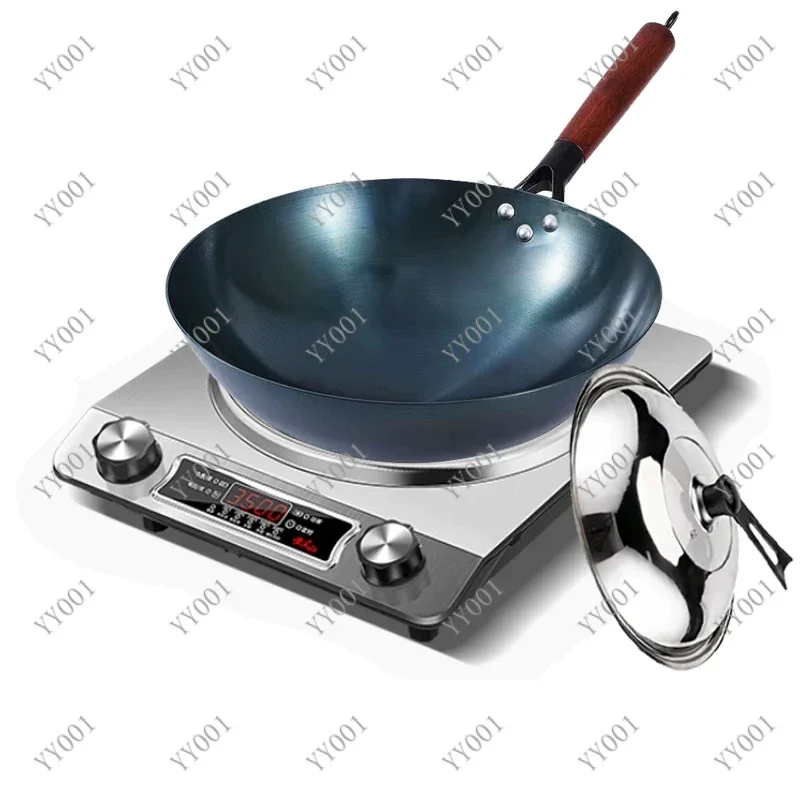 

Handmade Forged Chinese Iron Wok Uncoated Cookware Durable Wok for Gas Stove Kitchen Cooking Pot