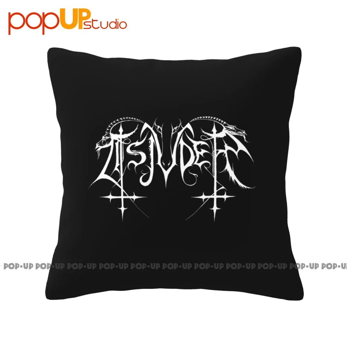 Square Tsjuder Logo Urgehal Carpathian Forest Beastcraft Setherial Kampfar Pillowcase Throw Pillow Cover Printed