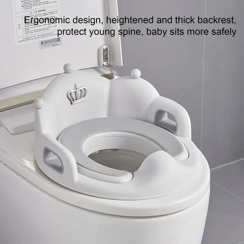 Toddler Auxiliary Toilet Training Toilet Seat Cartoon Soft Baby Toilet Seat Portable Male And Female Baby Toilet Training chair