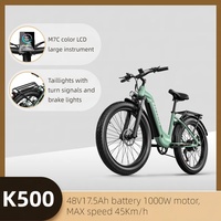 Shengmilo-MX02S 48V 17.5Ah Electric Bike with 26-inch 4.0 Wide Tires & 7-Speed Shimano Gears – Long Range, Durable & Smooth Rid