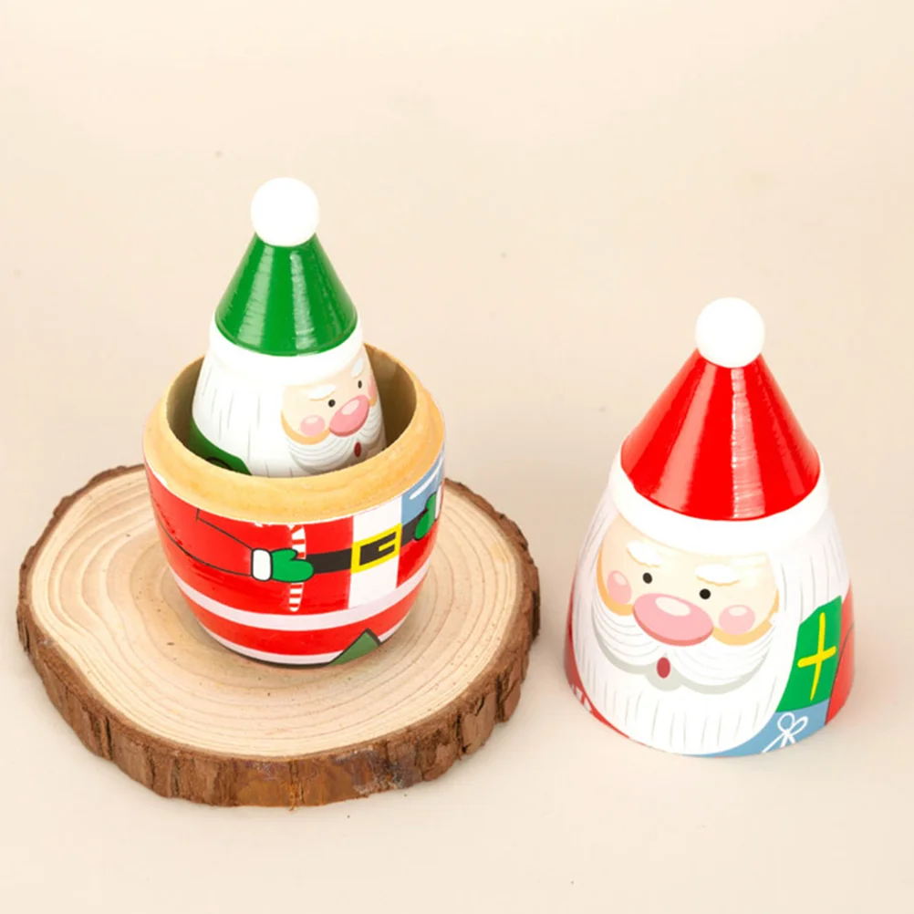 

Toys Matryoshka Xmas Nesting Dolls Household Wood Russian Gift Stackable Red for Adults Kids Child