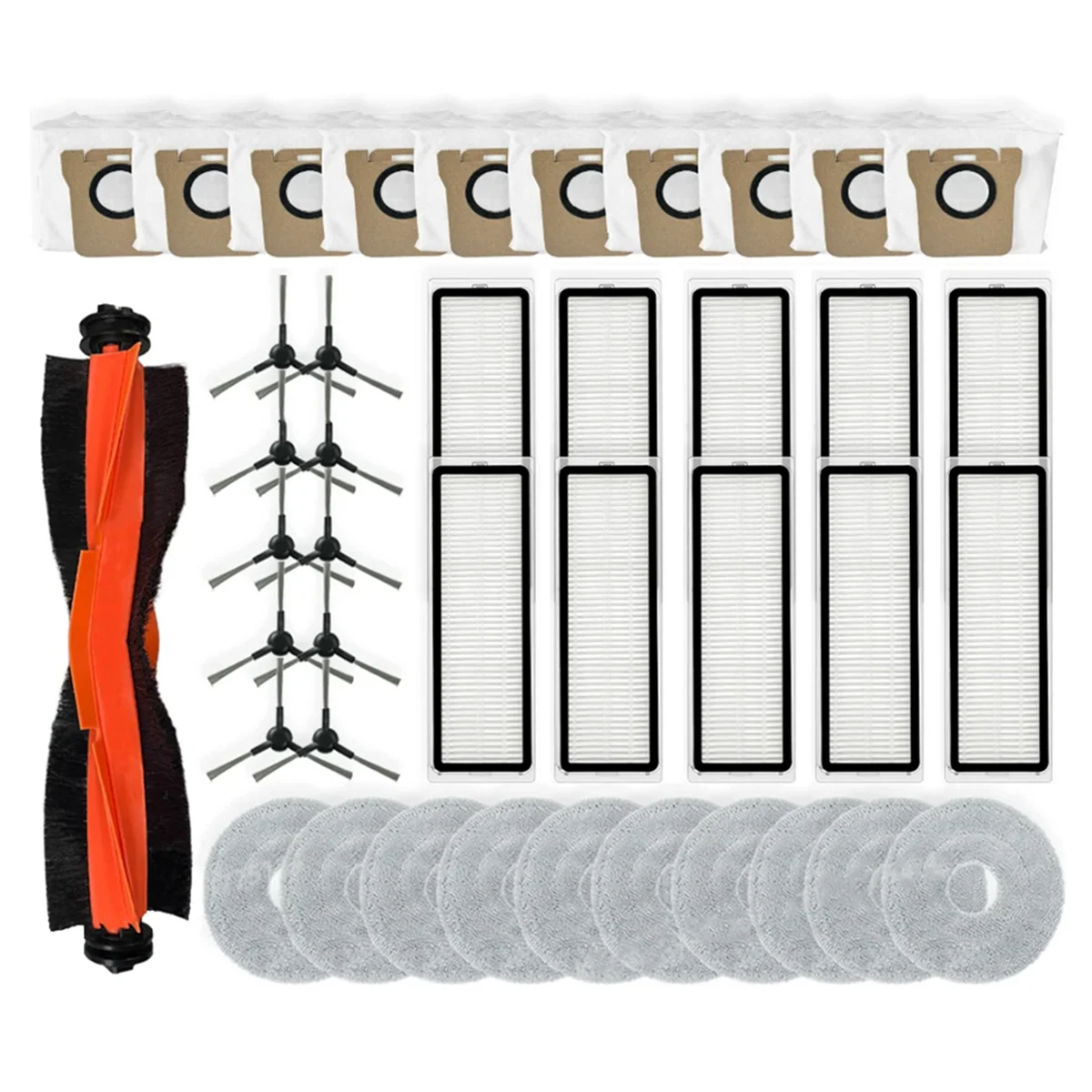 A97G لروبوت فراغ X20 PRO / D102GL استبدال أجزاء فرشاة جانبية رئيسية فلتر Hepa ممسحة القماش أكياس الغبار الملحقات