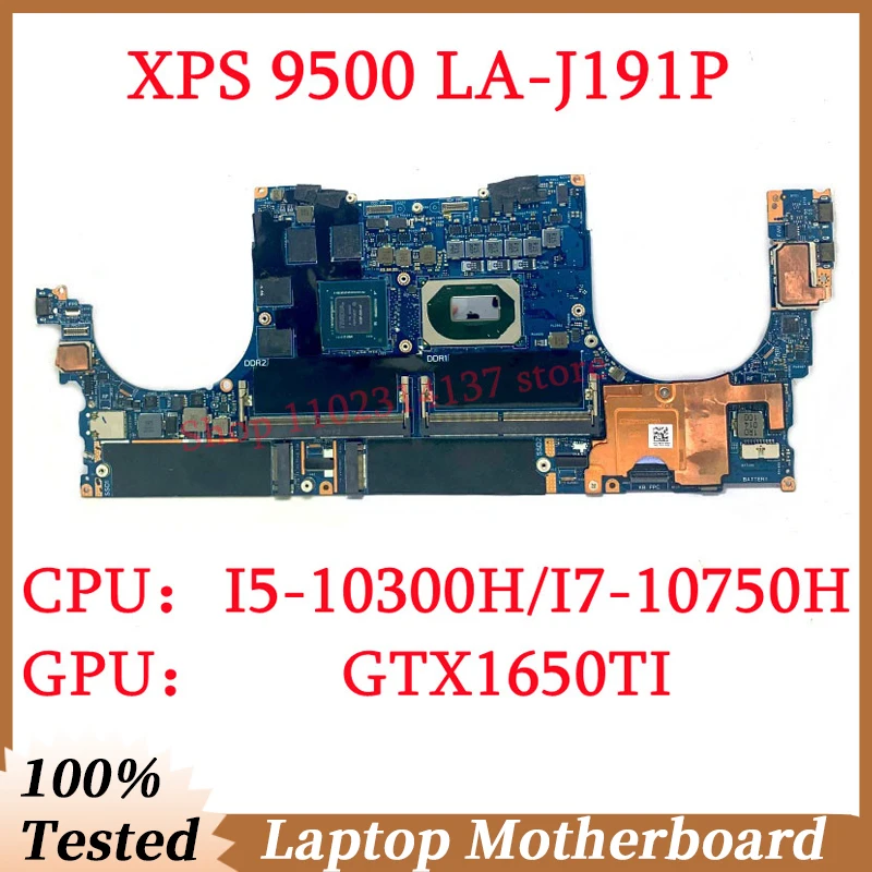 laptop motherboard para dell xps 9500 cn0pc4xf cn 0rhxrg cn 0fx5rh i510300h i7 10750h cpu la j191p gtx1650ti 100 testado ok 01