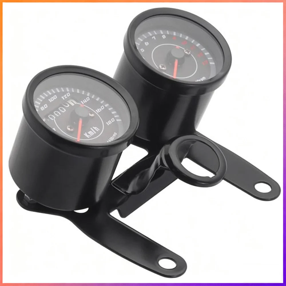 M10 Motorrad-Tachometer, Doppelanzeige-Messgerät-Set für Harley/Honda/Yamaha/Suzuki Roller