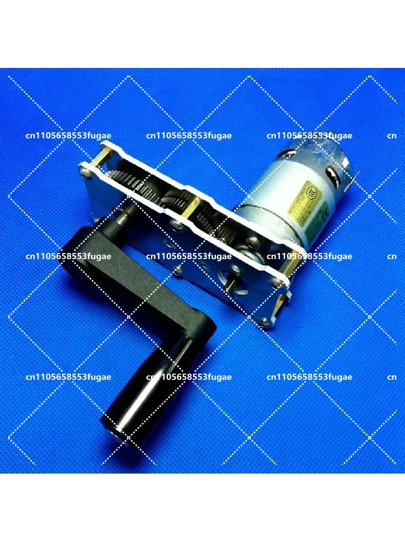 12V-24V Hand Crank Generator 42:1 Reduction Gearbox Alloy Metal Gear Box