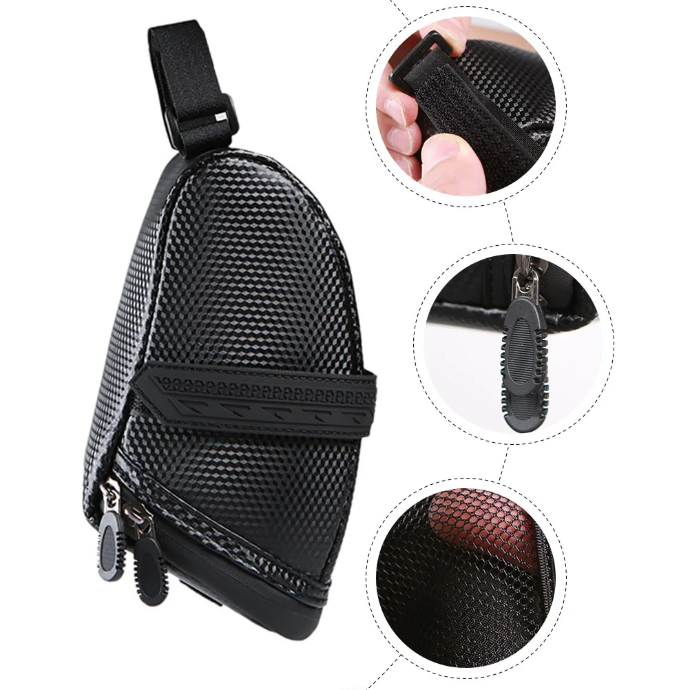 

1pc Bicycle Rear Bag Waterproof Large Capacity Bike Pannier Pack Bike Pannier Bags Reflective Design For Cycling Gear Black