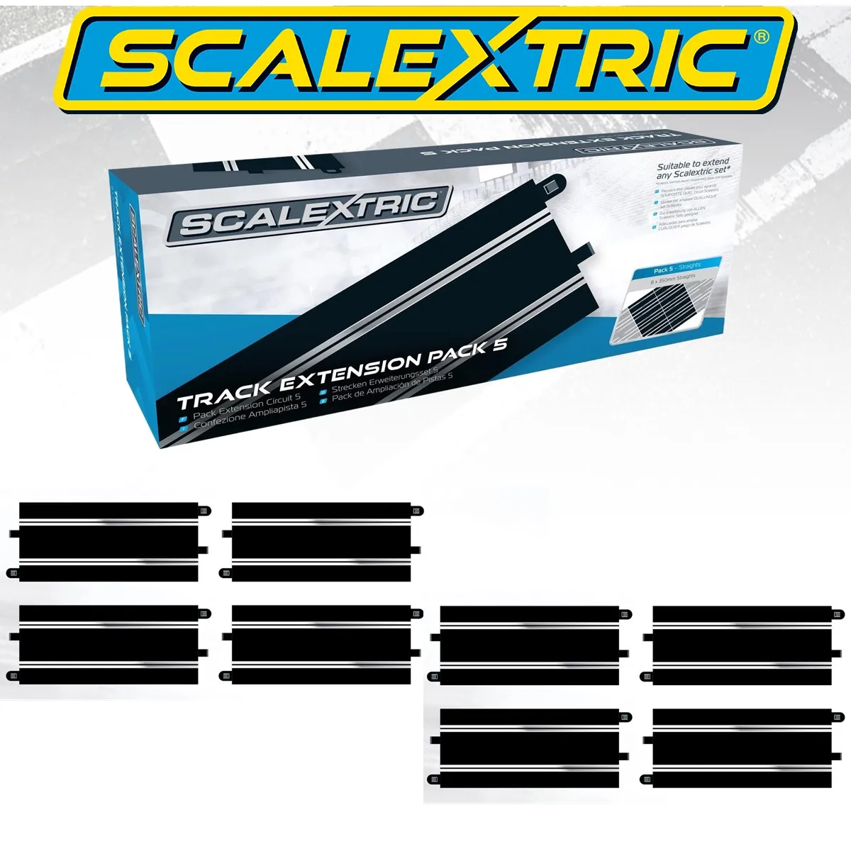 Scalextric Slot Car 1/32 Track Extension Pack C8554 / C8555 / C8556