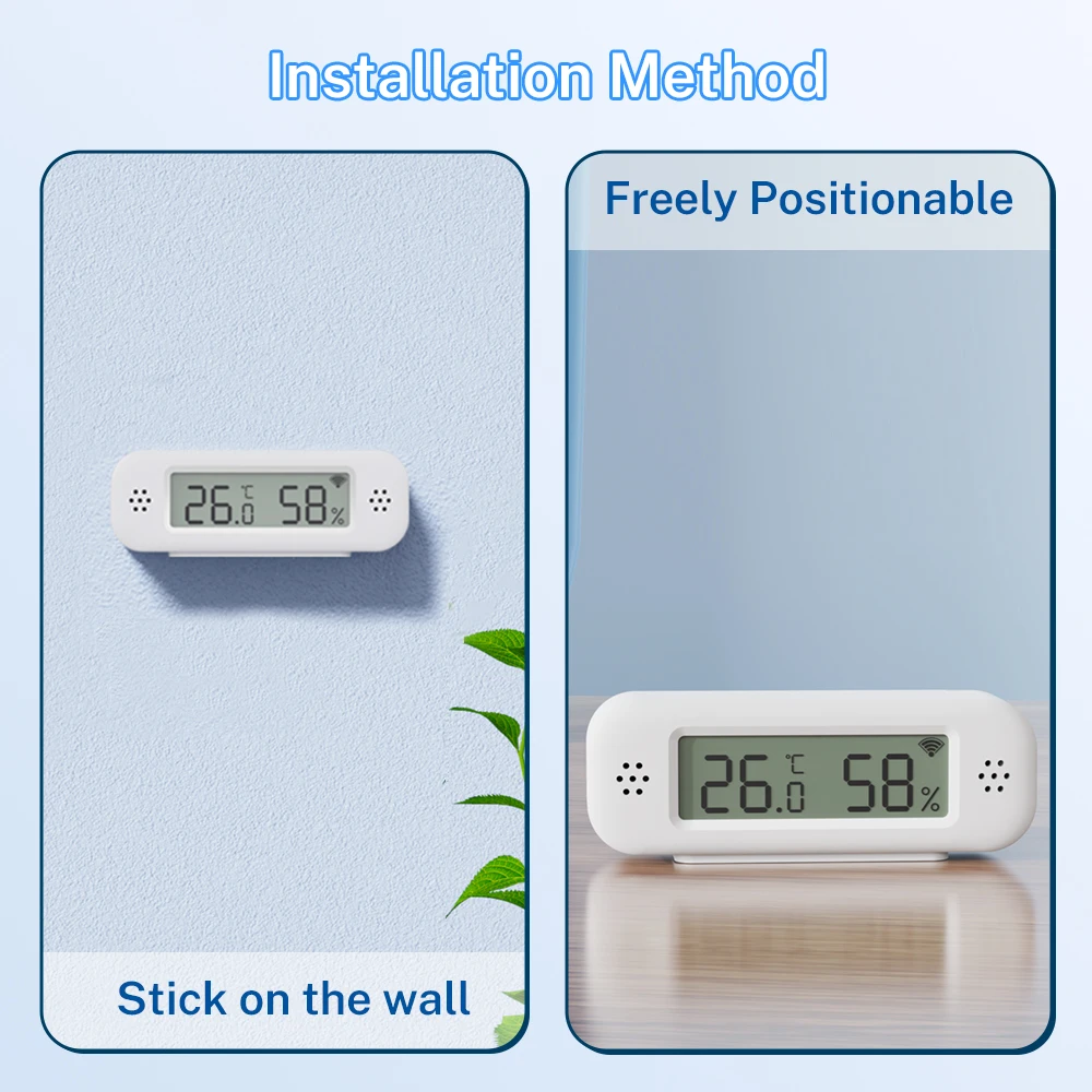 Tuya Zigbee /WiFi Temperature Humidity Sensor For Smart Home Thermometer Hygrometer APP Remote Work with Google Assistant Alexa