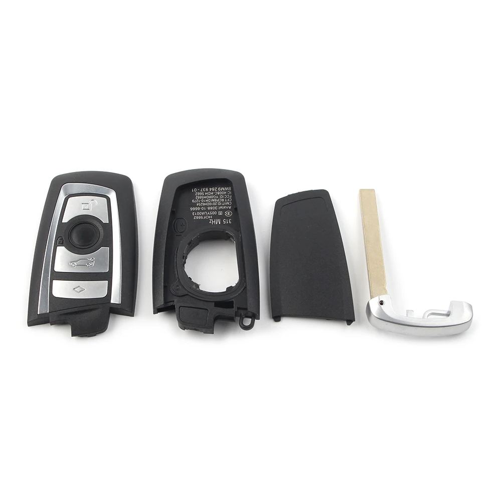 4 Button Remote Key Shell Case Cover for BMW F Classis F10 F20 F30 F40 1 3 5 Series 2009 2010 2011 2012 2013 2014 2015 2016