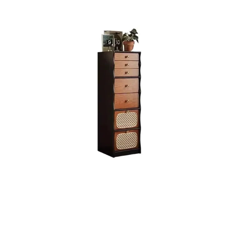 DSA medieval solid wood chest cabinet with drawers, storage cabinet, living room TV cabinet, storage side cabinet