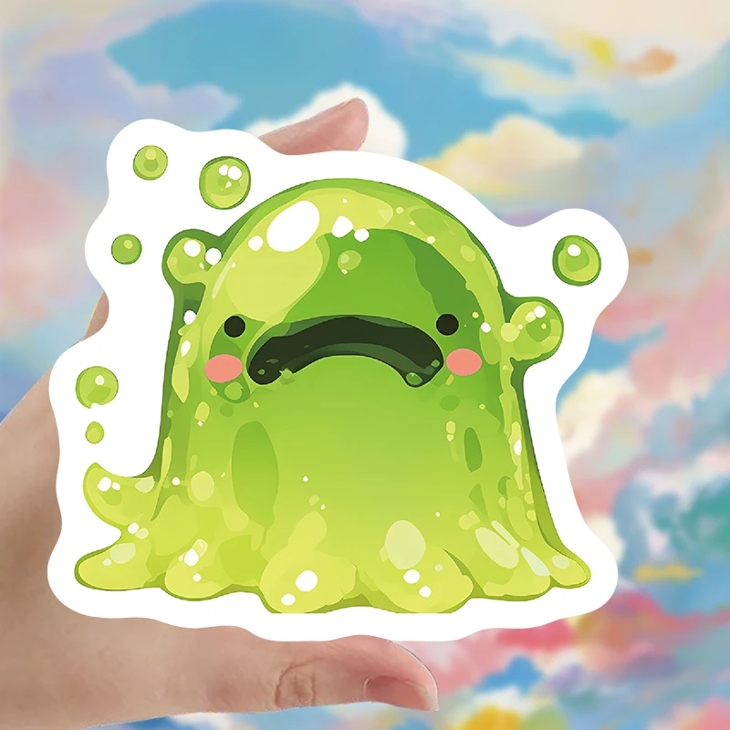 Adesivi stravaganti per creature di melma, decalcomanie colorate in gel per scrapbooking, custodia per telefono, decorazioni fantasy magiche per giochi e letto