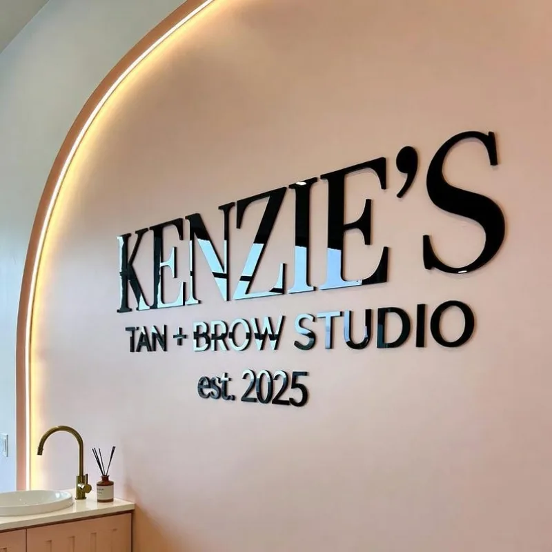 Reception Logo Sign, Beauty Salon , Laser Cut , 3D Business Signboard, Aesthetic Salon