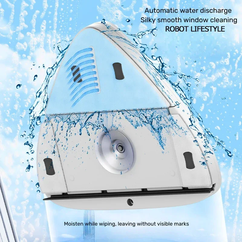 Magnet Windows Cleaner Automatic Drainage Wiper Glass Double Sided Window Washer Window Cleaner Brush Household Cleaning Tool