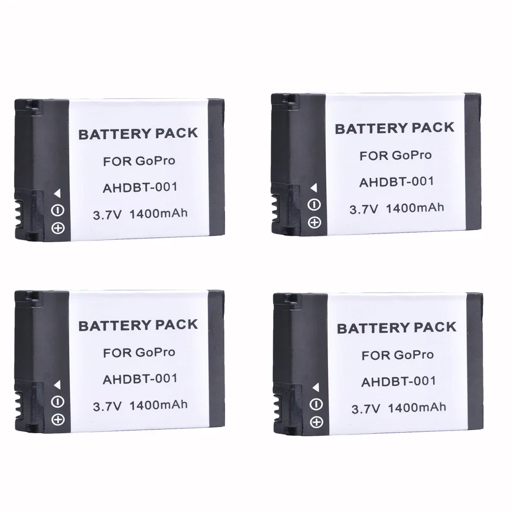 1400mAh Battery Bateria Batteries for GoPro HD Hero 1 2 Hero1 Hero2 Motorsports Surf Outdoor 960 AHDBT-001 AHDBT-002