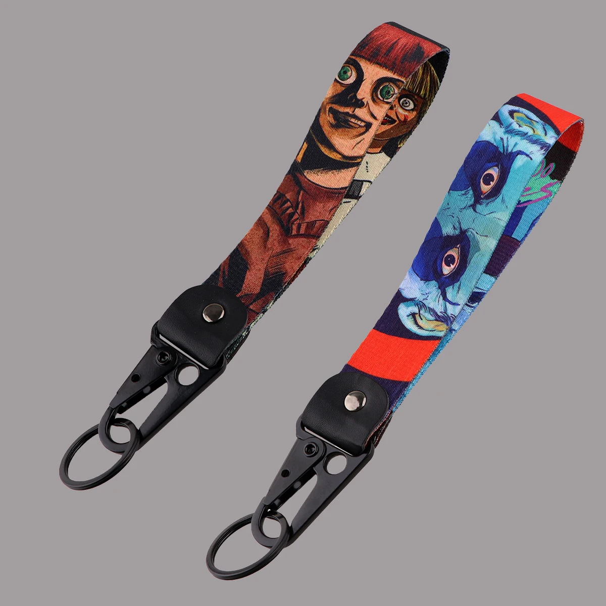 

Horror Movie Keychain Eagle Beak Key Tag For Motorcycles Cars Backpack Chaveiro Short Lanyard Accessories Halloween Gifts