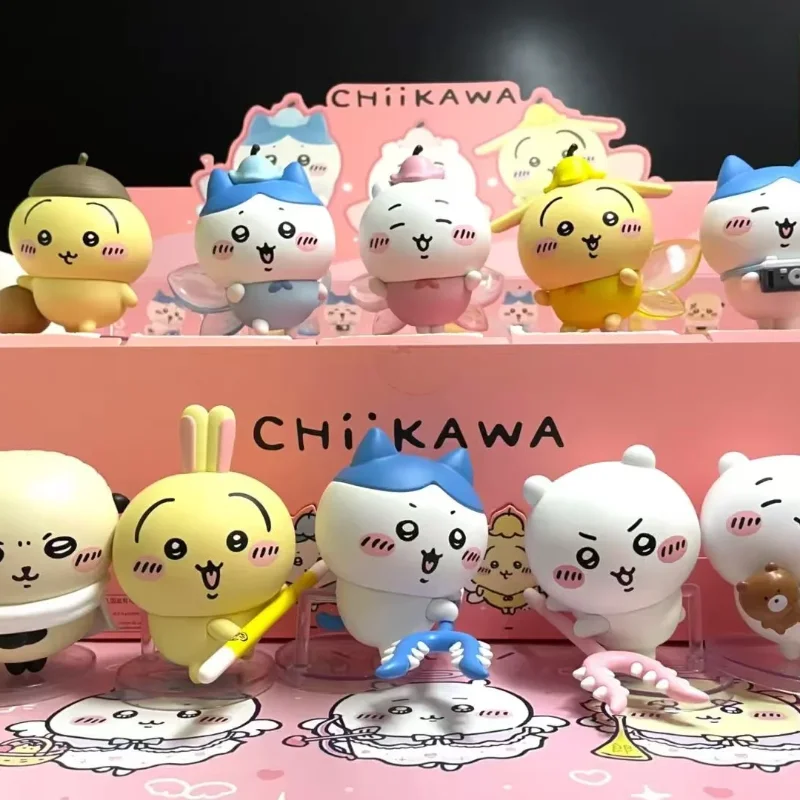

In Stock Origanial Chiikawa Happy Partner Series Blind Box Kawaii Anime Collectibles Mystery Box Decor Desk Figures Custom Gift