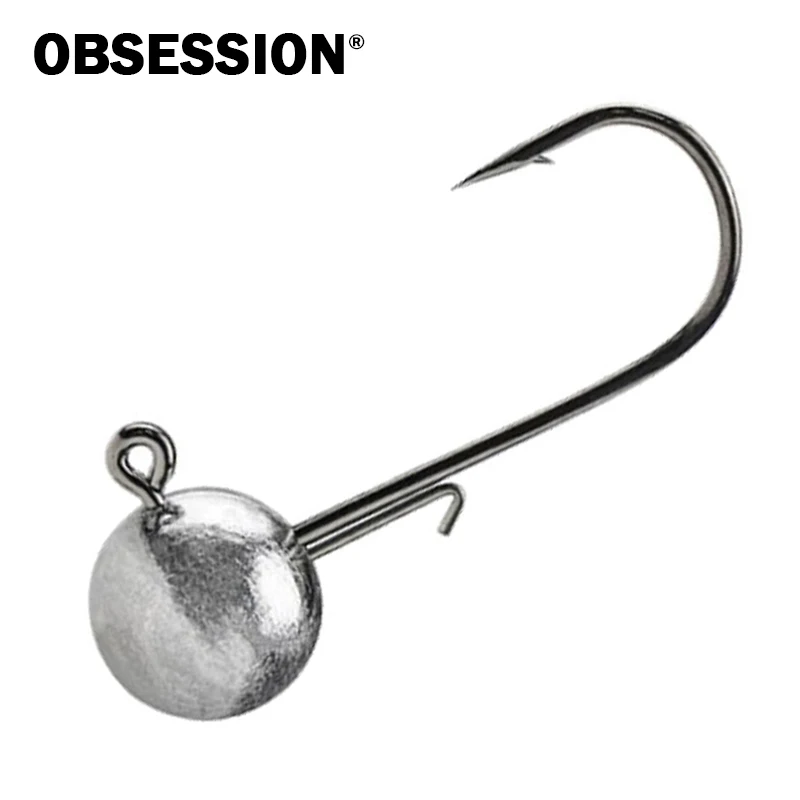 

OBSESSION W001-A 10 шт./пакет крючок с джиг-головкой для морской воды 1,7 г 2,5 г 3,5 г 5 г 7 г 10 г 14 г анти-потерянный мягкий дизайн приманки рыболовный крючок