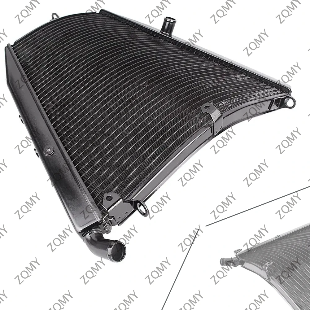 For HONDA 2004 2005 CBR1000RR 04 05 CBR 1000RR Motorcycle Aluminium Engine Cooling Cooler Radiator BLACK