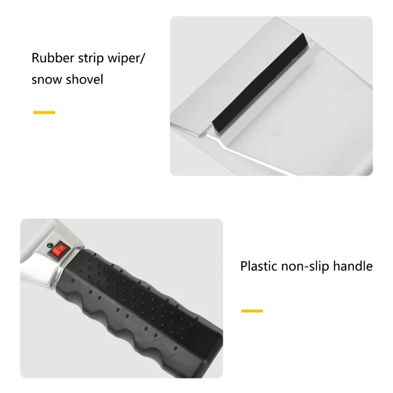 12V Heated Car Windshield Ice Scraper Electric Snow Shovel Hand Tools Vehicle Window Cleaning Accessories Scratch