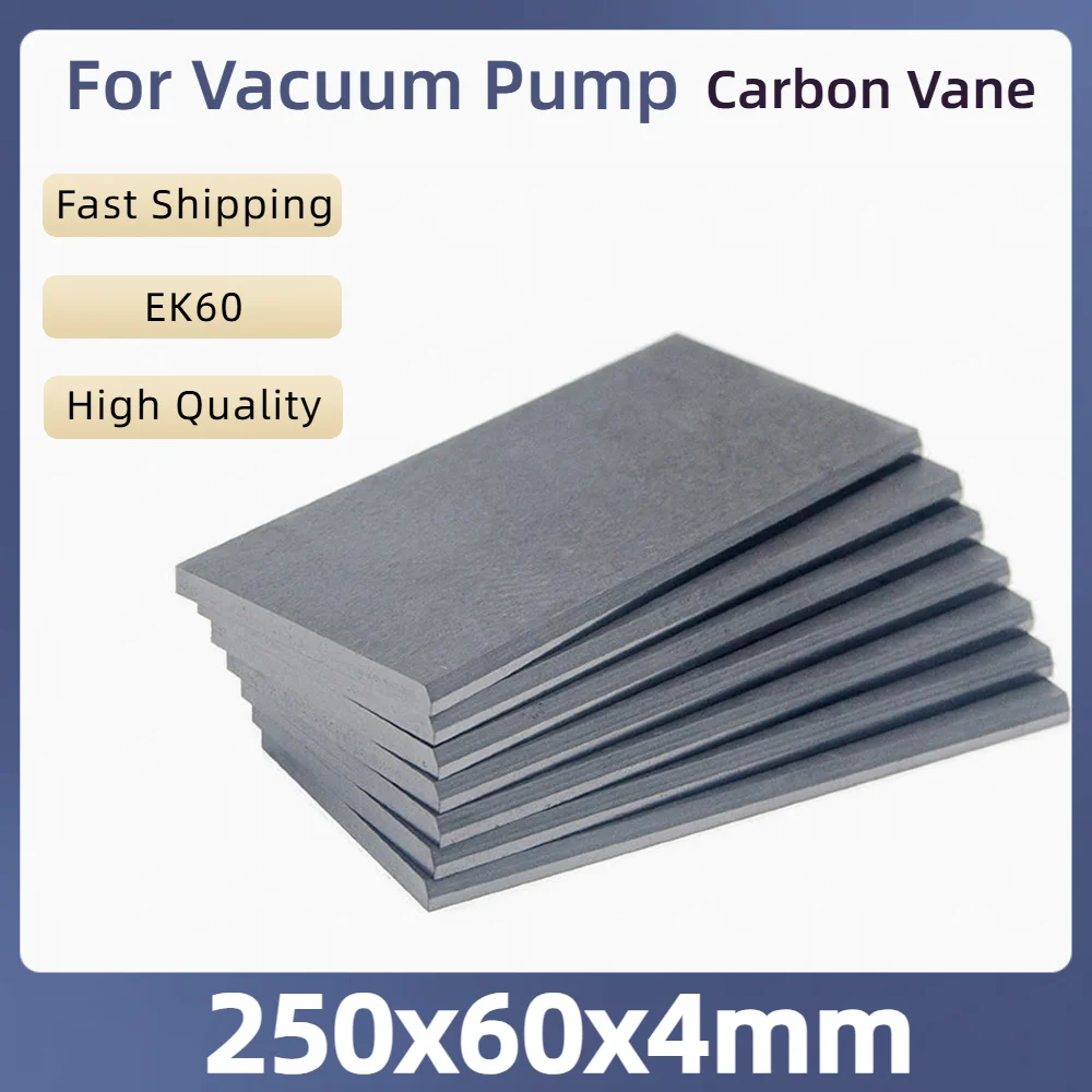 Picture 3: 1pcs 250x60x4mm Carbon Vane Carbon Blade Pump Sheets for Orion Becker Busch Vaccum Pump