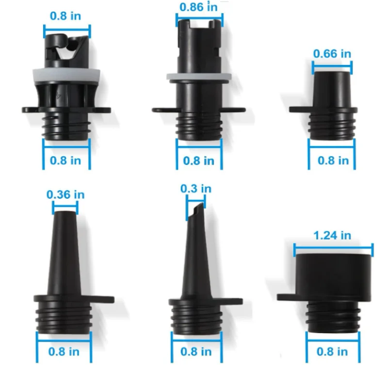 ISURE MARINE Kayak Surfboard Electric Inflator Pump Conversion Head Air Valve Multi functional Spiral Surfboard Air Valve
