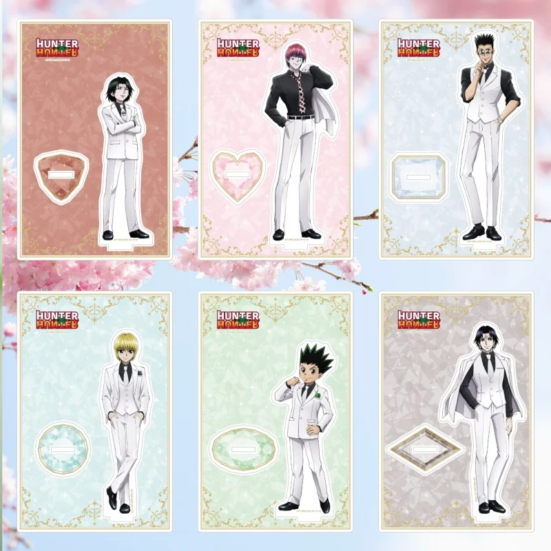 Hunter X Hunter ANIME 15CM Gon Freecss Killua Zoldyck Acrylic Figure Stand Figure Desktop Ornament Collecting Keychain