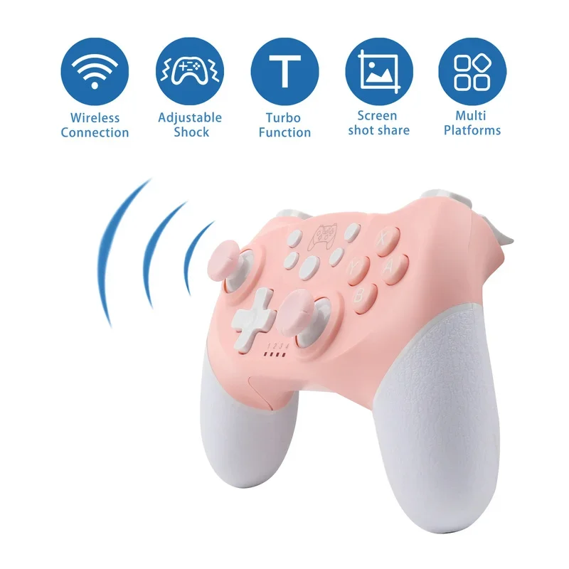 Bezprzewodowy kontroler do gier BT do przełącznika Pro Lite Oled Gamepad Joystick do kontrolera gra komputerowa z programowalną funkcją budzenia