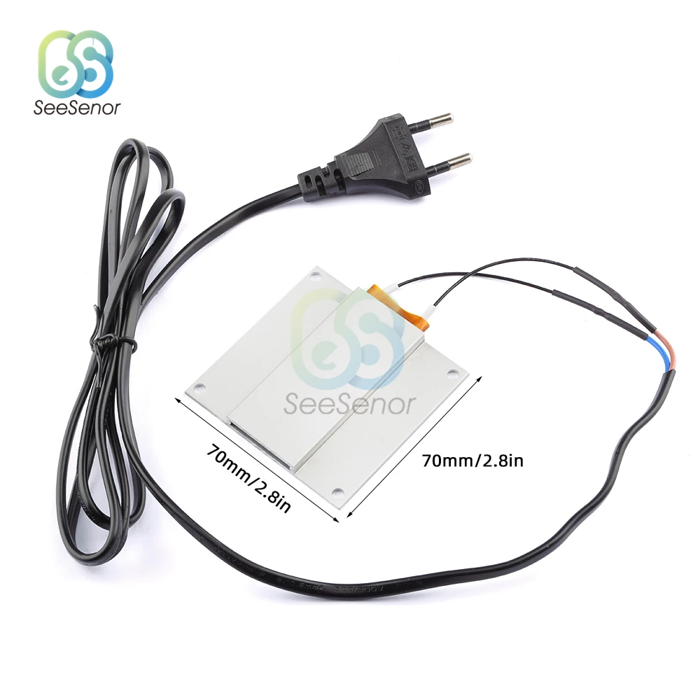Rimozione lampada a LED 70*70mm BGA demolizione Chip saldatura stazione di saldatura termostato in alluminio piastra riscaldante 220V 300W 260 gradi