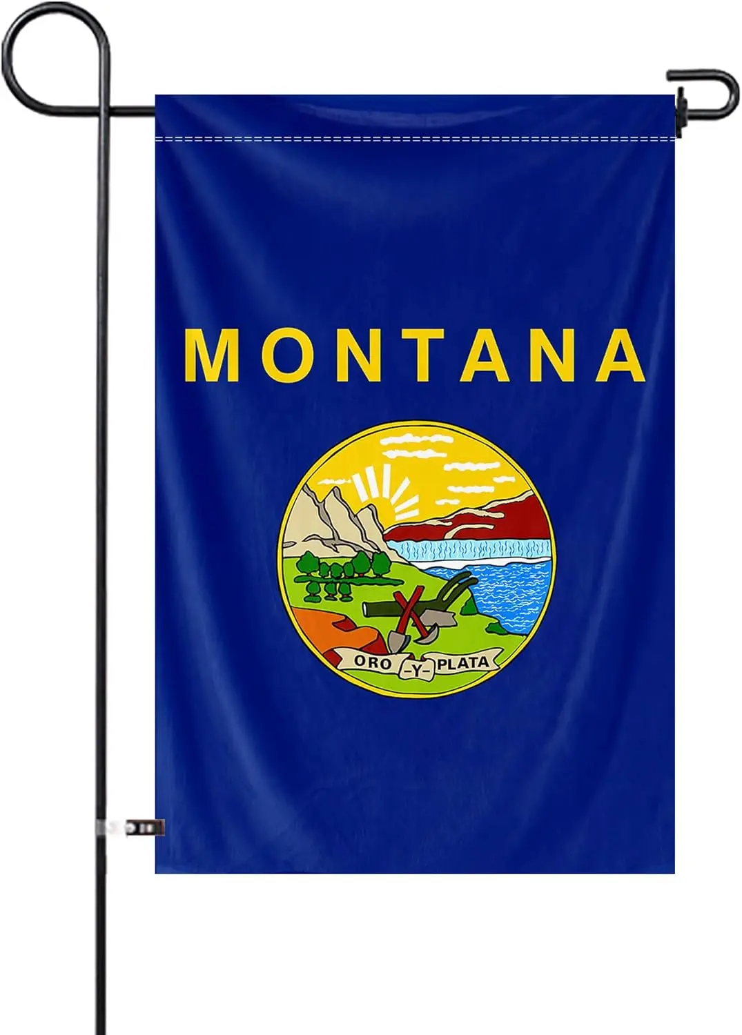 Montana State Garden Yard Flag 12x18Inch American Territories MT Yard Banner Vertical Double Sided Polyester Small Flag Patr EEZ