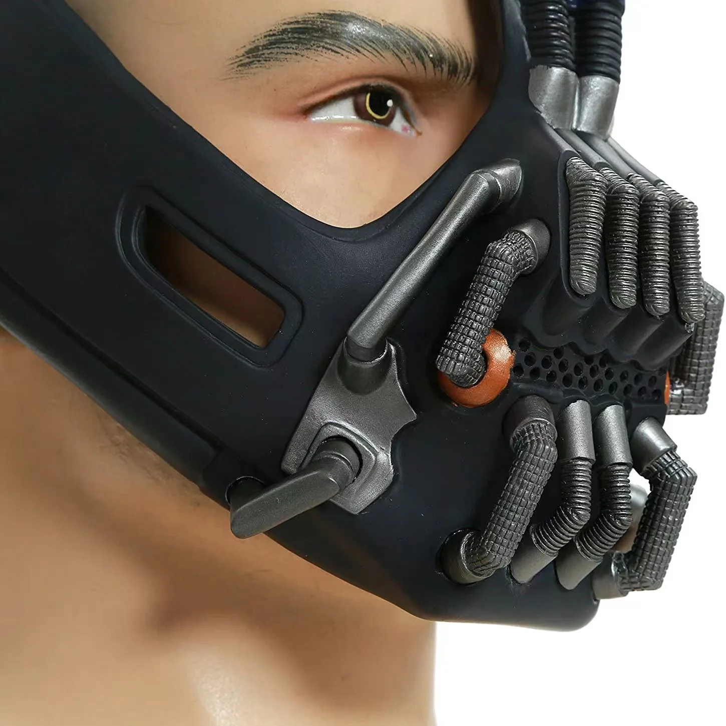 الرعب دور اللعب غطاء رأس الملابس Bane قناع فيلم فارس الظلام تأثيري اللاتكس قناع هالوين حفلة الكبار خوذة