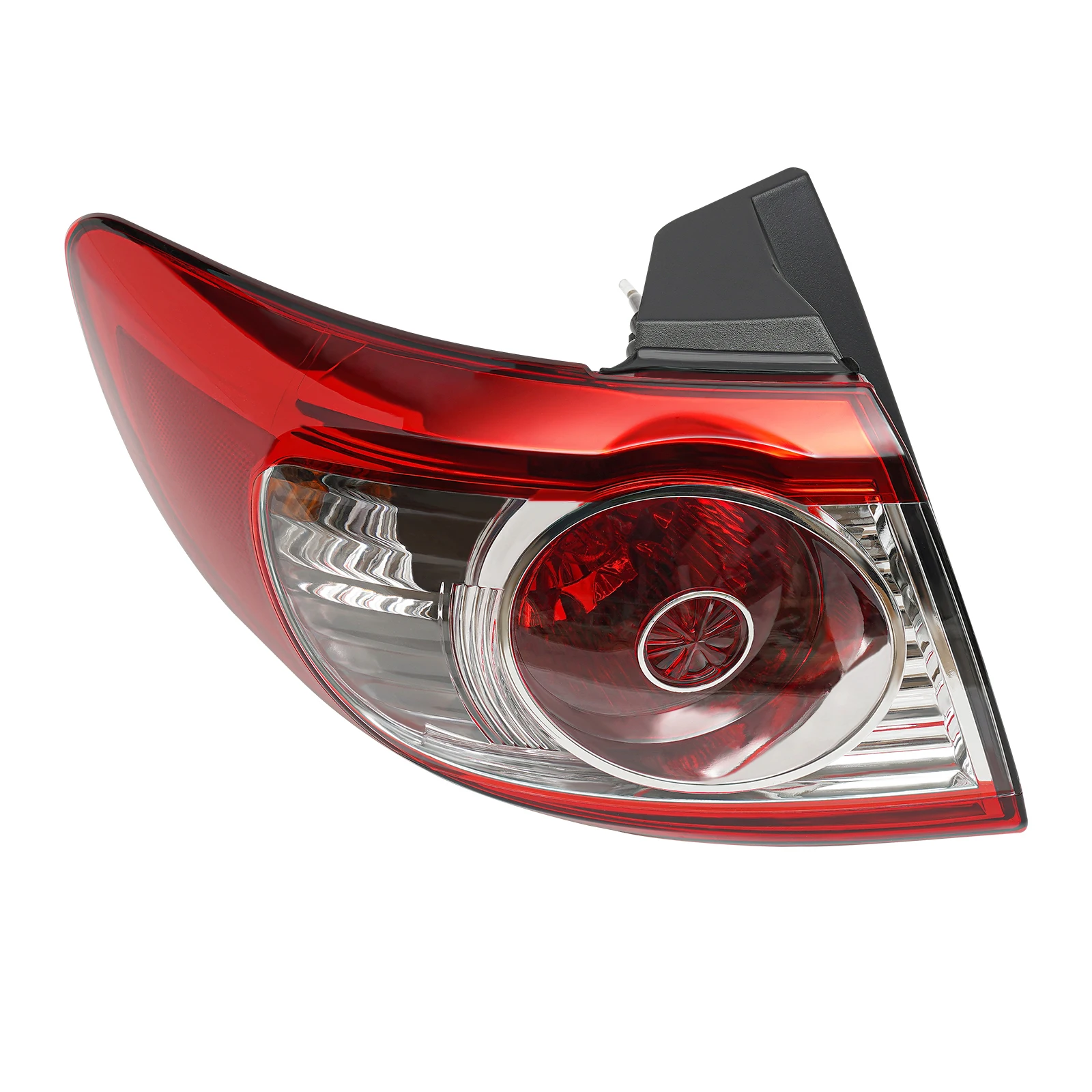 

Задний фонарь в сборе для Hyundai Santa Fe 2010-2012 годов, красная линза, черный корпус, галогенный сигнал, стоп-сигналы и заднего хода, прямой R