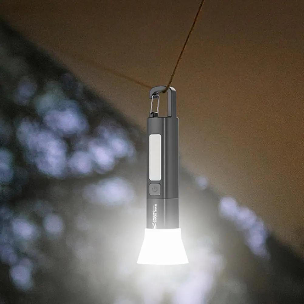 Imagem -03 - Usb Recarregável Led Tocha Luz Xpe Super Brilhante Lanterna com Gancho à Prova Dágua Zoomable Camping Lâmpada