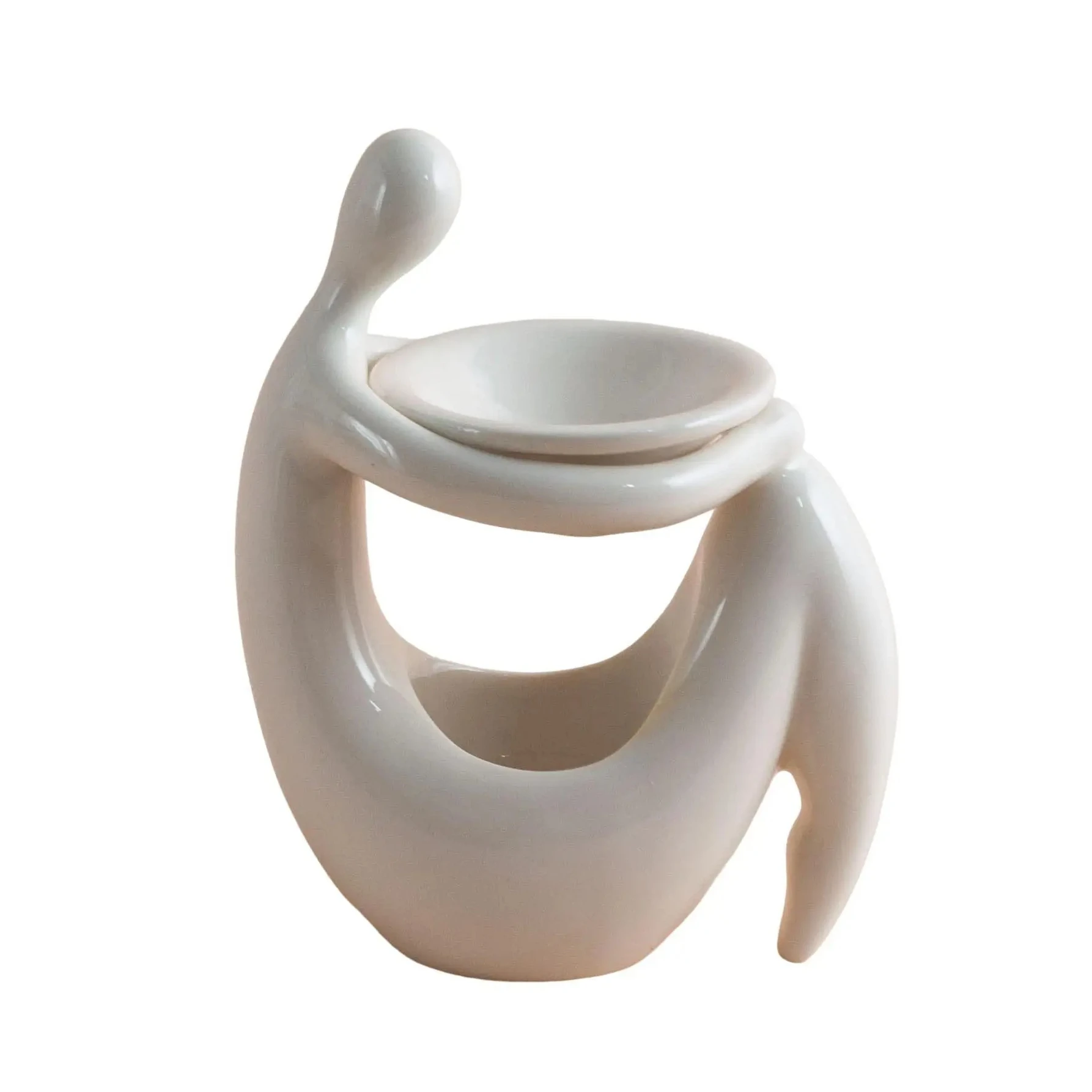 Ceramic Essential Oil Burner Stylish Candle Warmer Lamp Home Indoor Atmosphere Decor Ornament