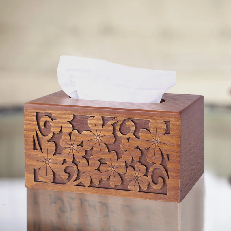 

European-style Tissue Box Drawer Box Wooden Napkin Drawer Box Home Living Room Coffee Table Simple Home Decoration Accessories