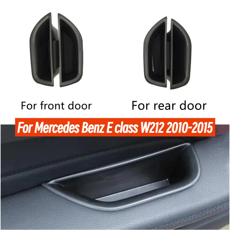 

ABS Car Supplies Door Handle Storage Box Storage Box Fit For Mercedes Benz E class W212 2010-2015 Auto Interior Accessories