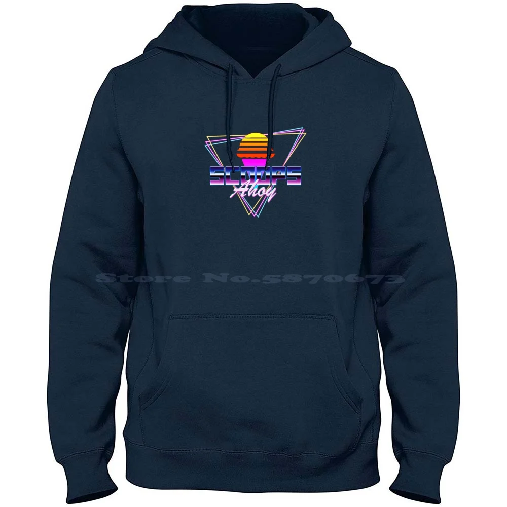 Scoops Ahoy - 100% Pure Cotton Hoodie Tshirt Scoops Ahoy 3 The Scoops Troop Scoop Troop Robin Erica Dustin Steve Alexei