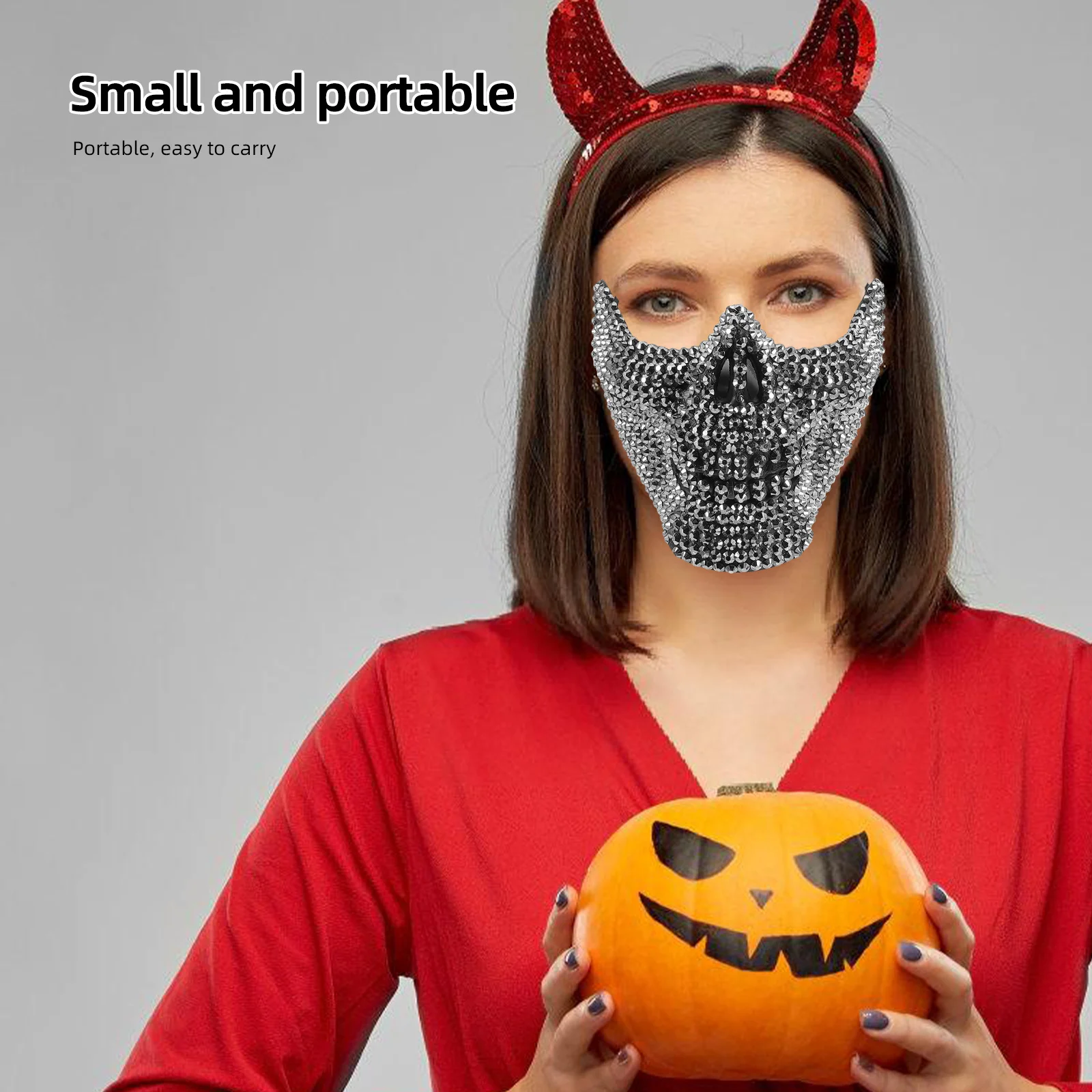 

Skull Mask Halloween Party Cosplay Prop Costume Accessory Decorative Masquerade Mask for Adults and