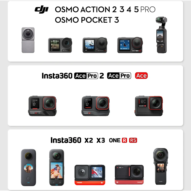 NUNAVO ميكروفون بندقية فيديو مدونة فيديو بودكاست مكثف ميكروفون مقابلة لـ insta360 ace/rs/one r/dji pocket3/osmo action2/3/4/5pro/6