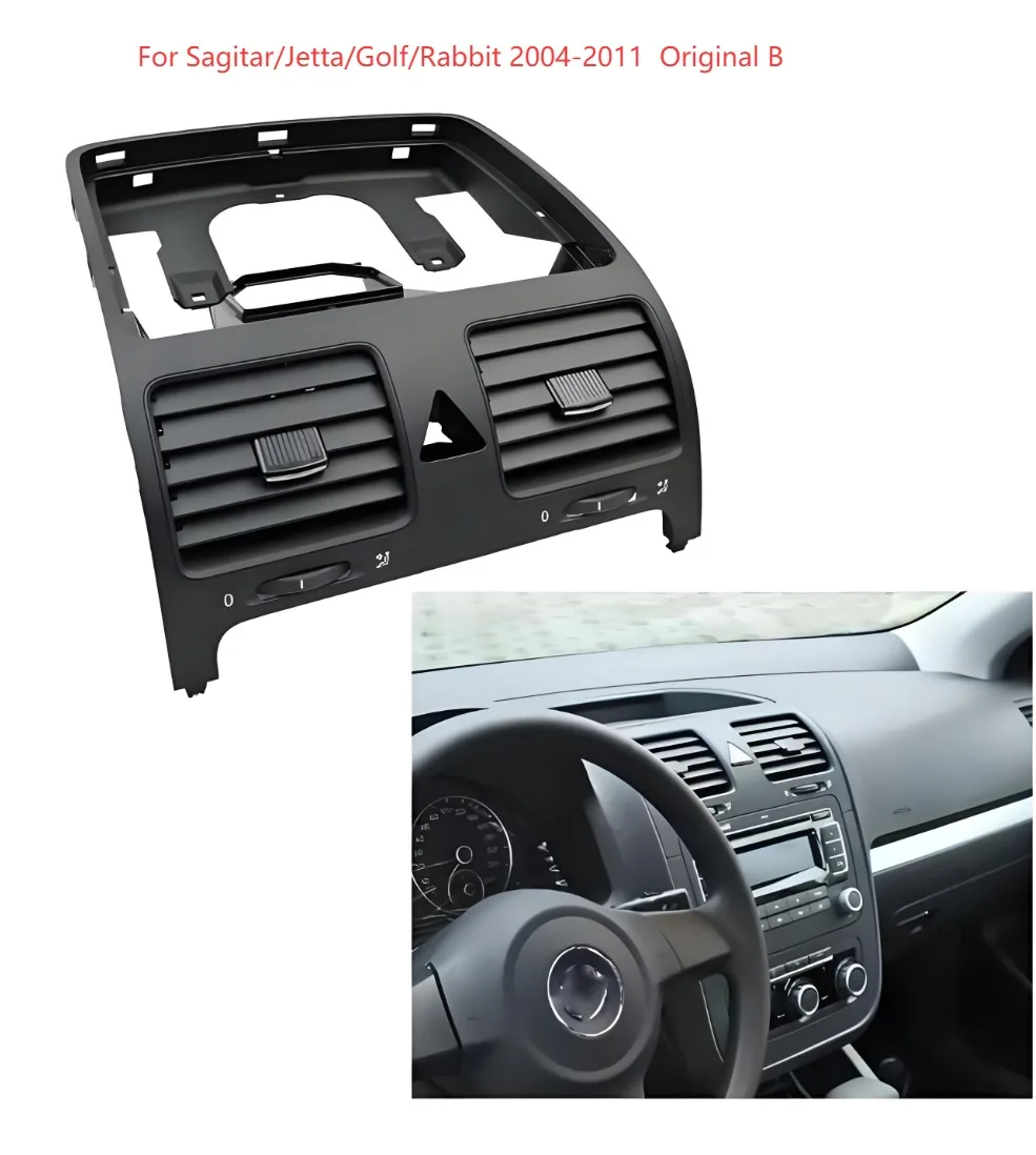 liuquan Dashboard AC Vent Grille for VW Sagitar/Jetta/Golf MK5 2004-2011 | Air Window & Airbag Compatible