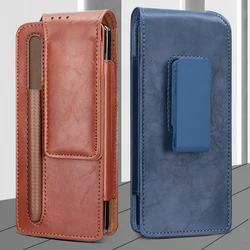 Vietao-Z Fold 4 3 Universal Leather Phone Belt, Waist Bag for Samsung Galaxy Z Flip 3, Cell Phone Case, Purse with Pen Slot